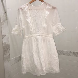 Beautiful white peasant top shop dress